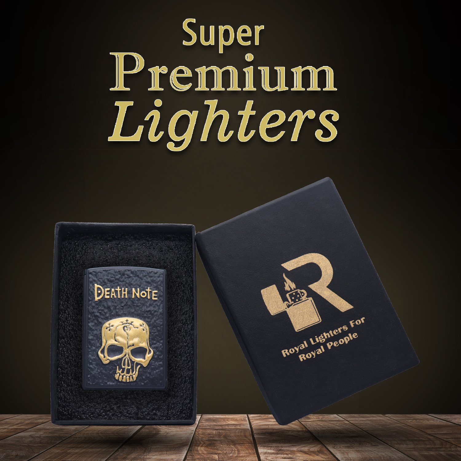 Royal Death Note Windproof Pocket Lighter