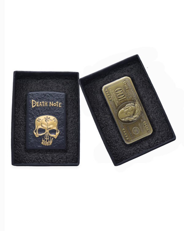 ( Pack Of 2 ) Death Note Lighetr + 100 Us Doller Lighter