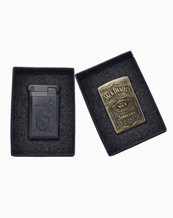 ( Pack Of 2 ) Transformer Lighter ( Grey ) + Jack Danial’s Lighter ( Gold )