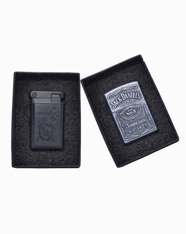 ( Pack Of 2 ) Transformer Lighter ( Grey ) + Jack Danial’s Lighter ( Silver )